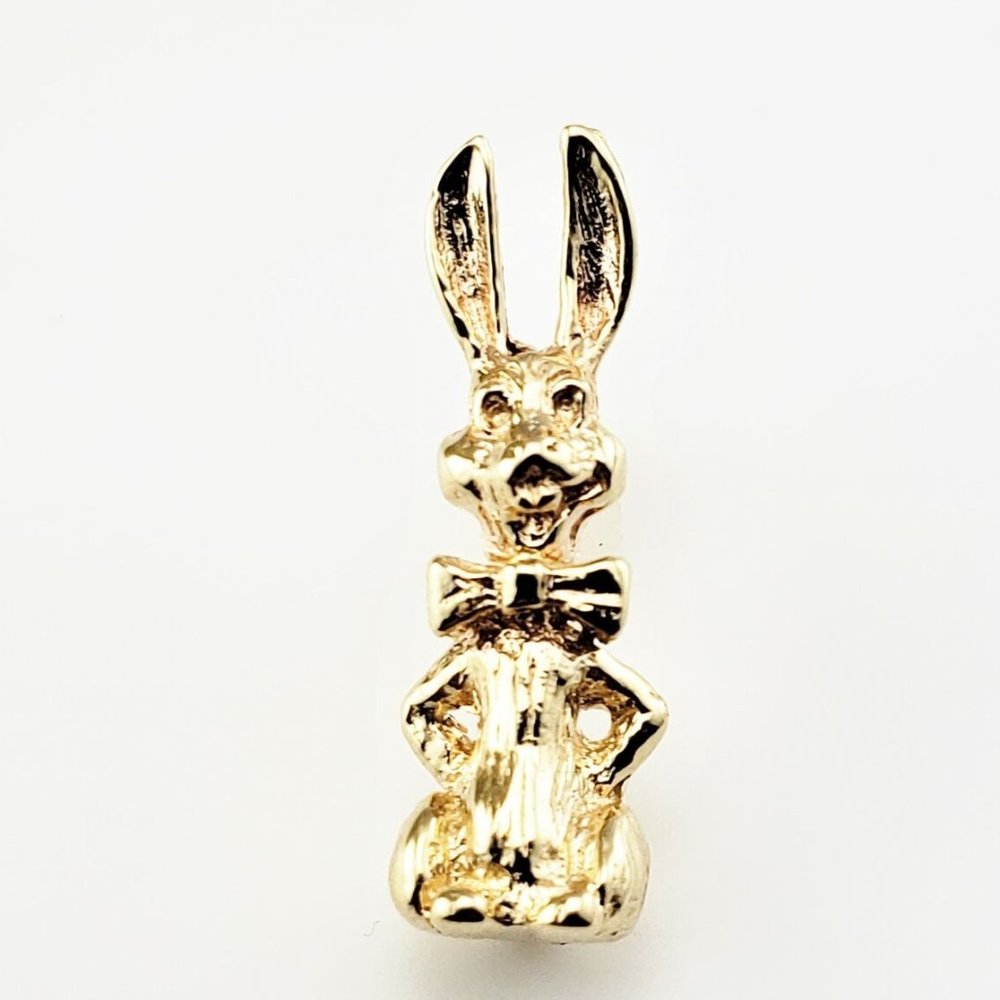 Vintage 10 Karat Yellow Gold Rabbit Charm #8272
